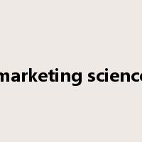 marketing science是什么意思