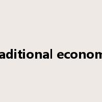 traditional economy是什么意思
