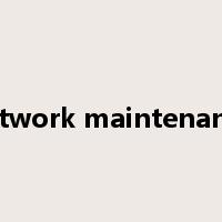 network maintenance是什么意思