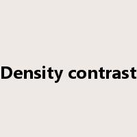 Density contrast是什么意思