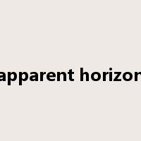 apparent horizon是什么意思