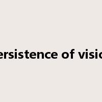 persistence of vision是什么意思