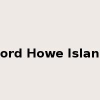 Lord Howe Island是什么意思