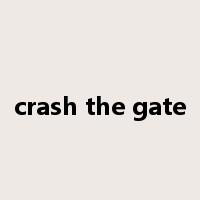 crash the gate是什么意思