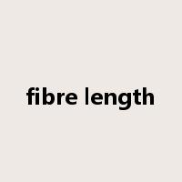 fibre length是什么意思