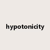 hypotonicity是什么意思