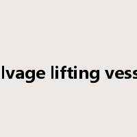 salvage lifting vessel是什么意思