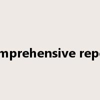 comprehensive report是什么意思