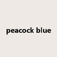 peacock blue是什么意思