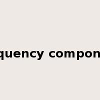 frequency component是什么意思