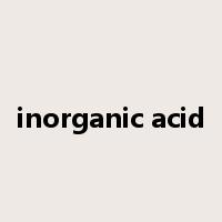 inorganic acid是什么意思