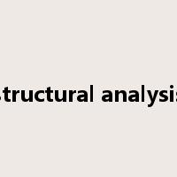 structural analysis是什么意思