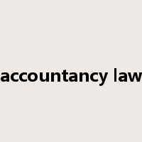 accountancy law是什么意思