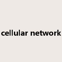 cellular network是什么意思