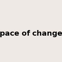 pace of change是什么意思