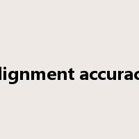 alignment accuracy是什么意思