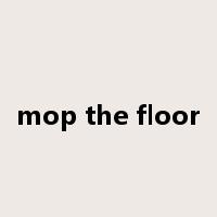 mop the floor是什么意思