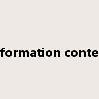 information content是什么意思