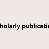 scholarly publication是什么意思