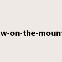 snow-on-the-mountain是什么意思
