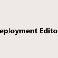 Deployment Editors是什么意思