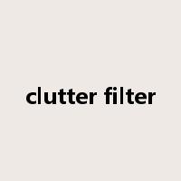 clutter filter是什么意思
