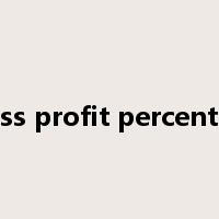 gross profit percentage是什么意思