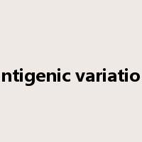 antigenic variation是什么意思