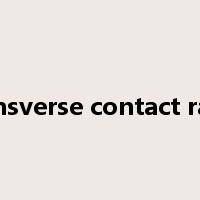 transverse contact ratio是什么意思
