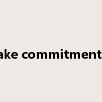 make commitment to是什么意思