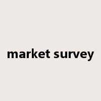 market survey是什么意思