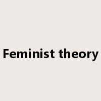 Feminist theory是什么意思