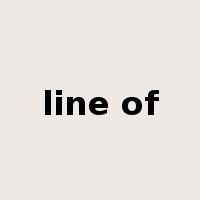 line of是什么意思