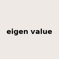 eigen value是什么意思