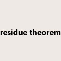 residue theorem是什么意思