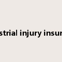 industrial injury insurance是什么意思