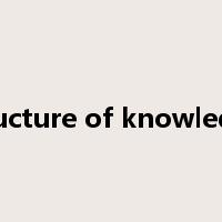 structure of knowledge是什么意思