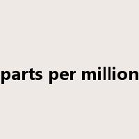 parts per million是什么意思
