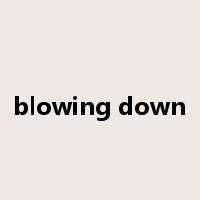 blowing down是什么意思