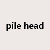 pile head是什么意思