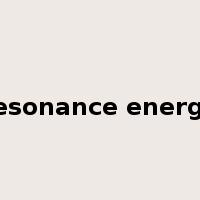 resonance energy是什么意思