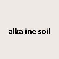 alkaline soil是什么意思