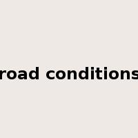 road conditions是什么意思