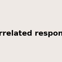 correlated response是什么意思