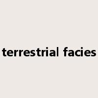 terrestrial facies是什么意思