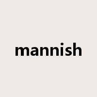 mannish是什么意思