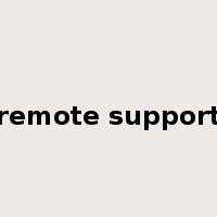 remote support是什么意思