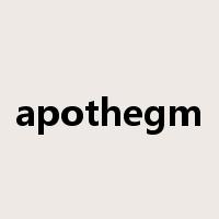 apothegm是什么意思