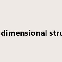 three dimensional structure是什么意思