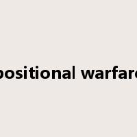 positional warfare是什么意思